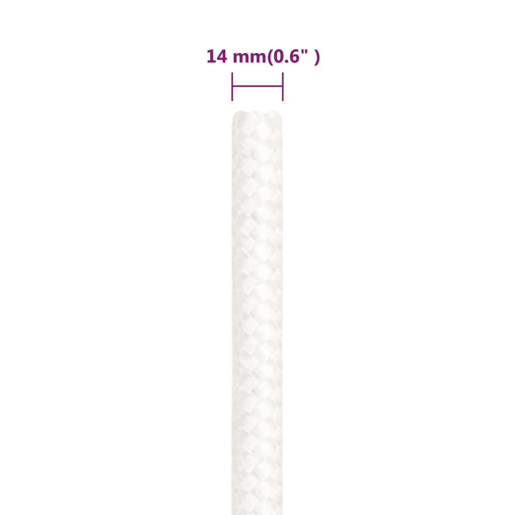 Boottouw 14 mm 25 m polypropyleen volwit Touw | Creëer jouw Trendy Thuis | Gratis bezorgd & Retour | Trendy.nl