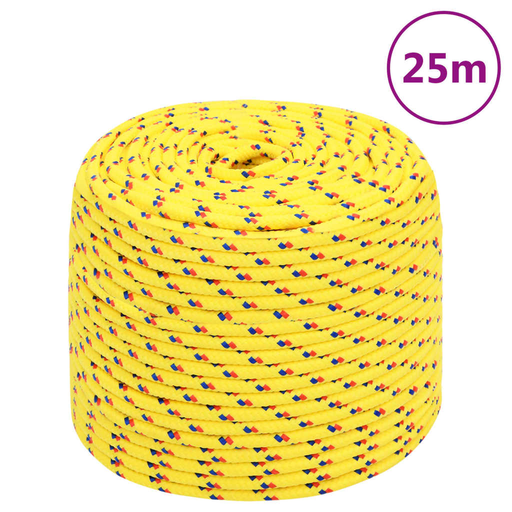 Boottouw 6 mm 25 m polypropyleen geel Touw | Creëer jouw Trendy Thuis | Gratis bezorgd & Retour | Trendy.nl