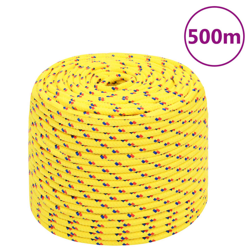 Boottouw 8 mm 500 m polypropyleen geel Touw | Creëer jouw Trendy Thuis | Gratis bezorgd & Retour | Trendy.nl