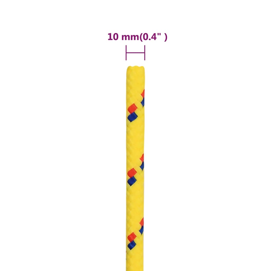 Boottouw 10 mm 50 m polypropyleen geel Touw | Creëer jouw Trendy Thuis | Gratis bezorgd & Retour | Trendy.nl