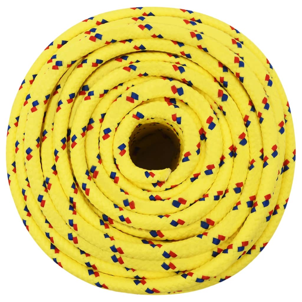 Boottouw 14 mm 25 m polypropyleen geel Touw | Creëer jouw Trendy Thuis | Gratis bezorgd & Retour | Trendy.nl