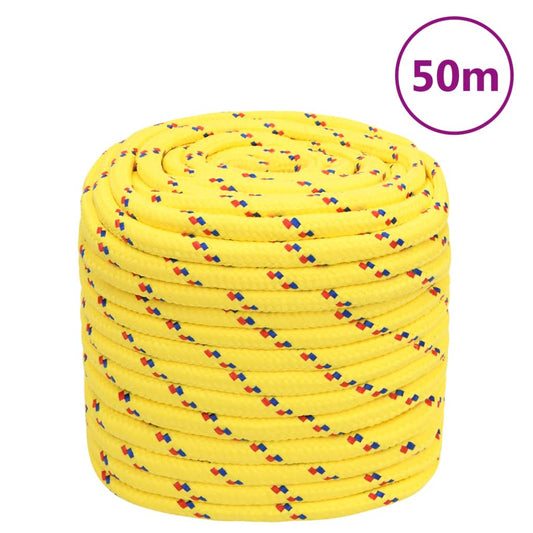 Boottouw 16 mm 50 m polypropyleen geel Touw | Creëer jouw Trendy Thuis | Gratis bezorgd & Retour | Trendy.nl