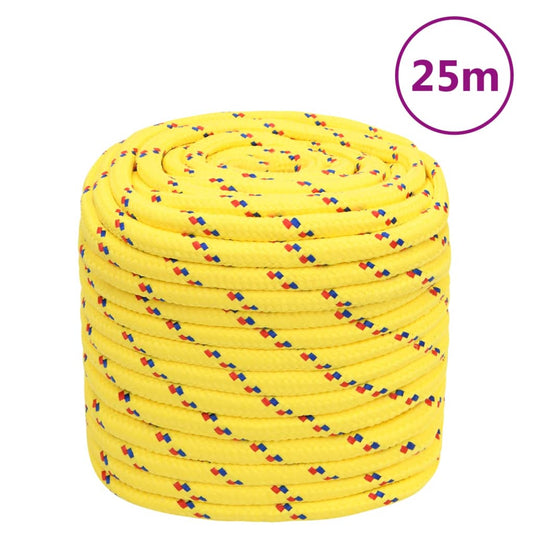 Boottouw 18 mm 25 m polypropyleen geel Touw | Creëer jouw Trendy Thuis | Gratis bezorgd & Retour | Trendy.nl