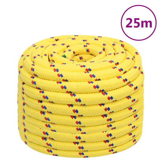 Boottouw 20 mm 25 m polypropyleen geel Touw | Creëer jouw Trendy Thuis | Gratis bezorgd & Retour | Trendy.nl