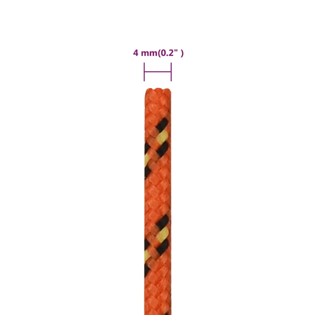 Boottouw 4 mm 250 m polypropyleen oranje Touw | Creëer jouw Trendy Thuis | Gratis bezorgd & Retour | Trendy.nl