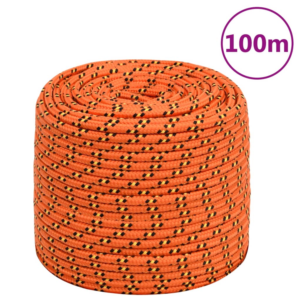 Boottouw 6 mm 100 m polypropyleen oranje Touw | Creëer jouw Trendy Thuis | Gratis bezorgd & Retour | Trendy.nl