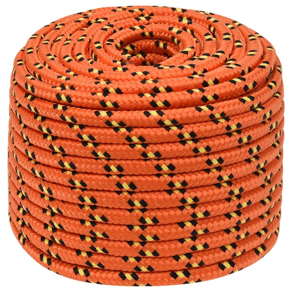 Boottouw 12 mm 100 m polypropyleen oranje Touw | Creëer jouw Trendy Thuis | Gratis bezorgd & Retour | Trendy.nl