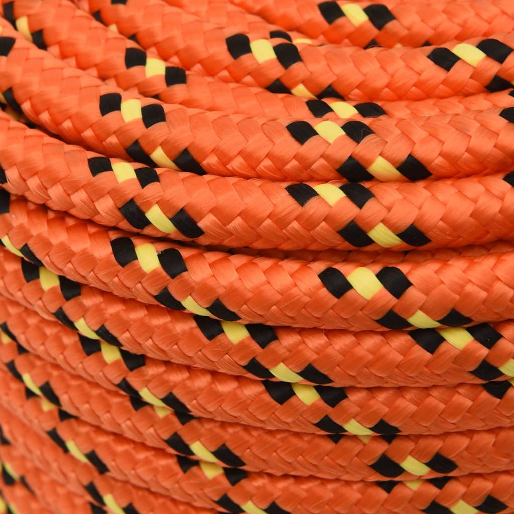 Boottouw 12 mm 100 m polypropyleen oranje Touw | Creëer jouw Trendy Thuis | Gratis bezorgd & Retour | Trendy.nl