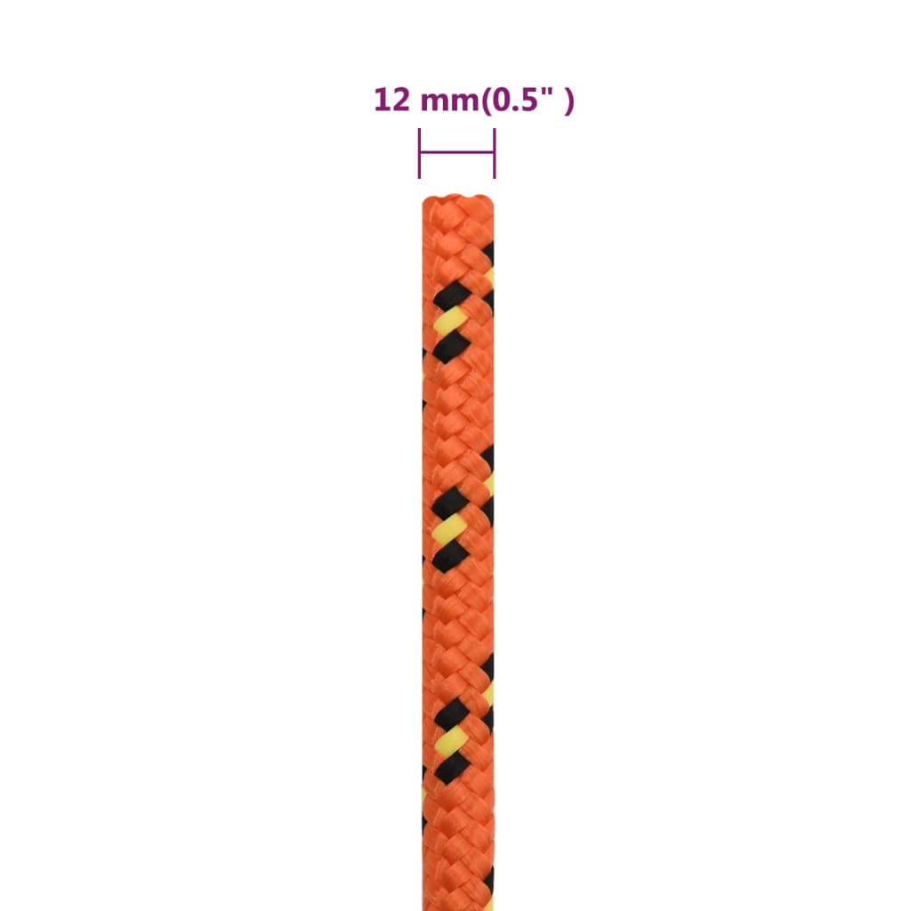 Boottouw 12 mm 100 m polypropyleen oranje Touw | Creëer jouw Trendy Thuis | Gratis bezorgd & Retour | Trendy.nl