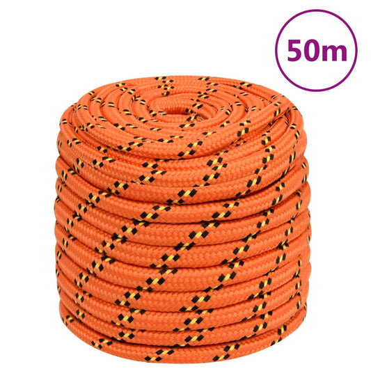 Boottouw 16 mm 50 m polypropyleen oranje Touw | Creëer jouw Trendy Thuis | Gratis bezorgd & Retour | Trendy.nl