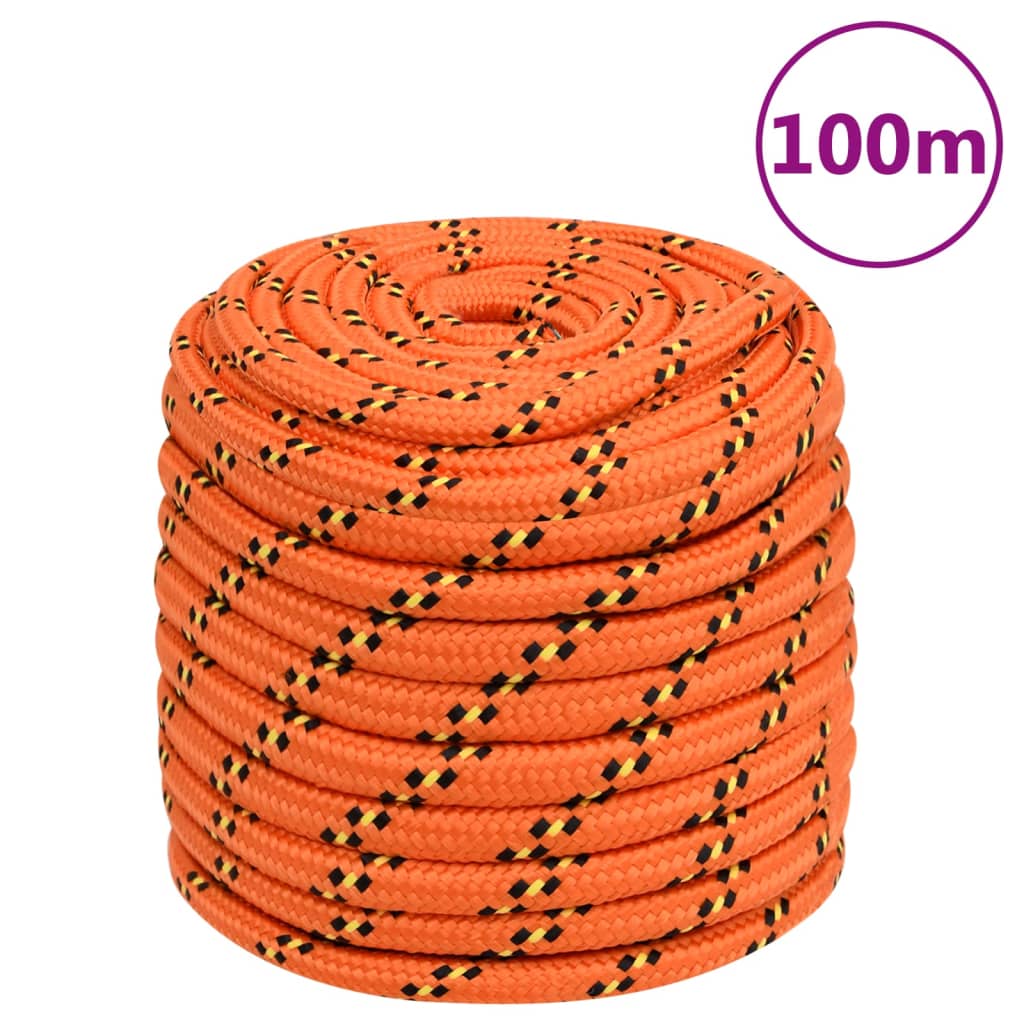 Boottouw 16 mm 100 m polypropyleen oranje Touw | Creëer jouw Trendy Thuis | Gratis bezorgd & Retour | Trendy.nl