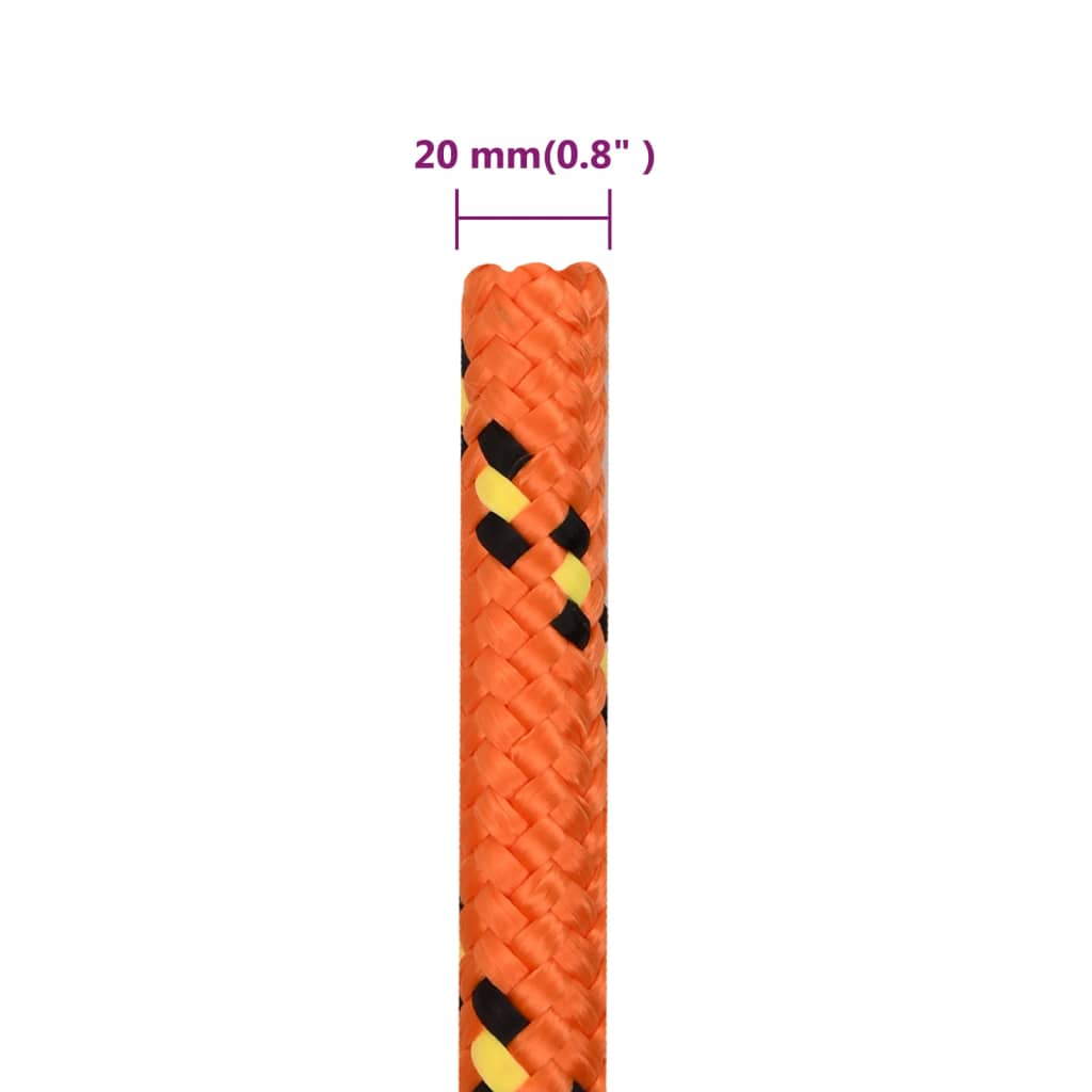 Boot touw 20 mm 50 m polypropyleen oranje Touw | Creëer jouw Trendy Thuis | Gratis bezorgd & Retour | Trendy.nl