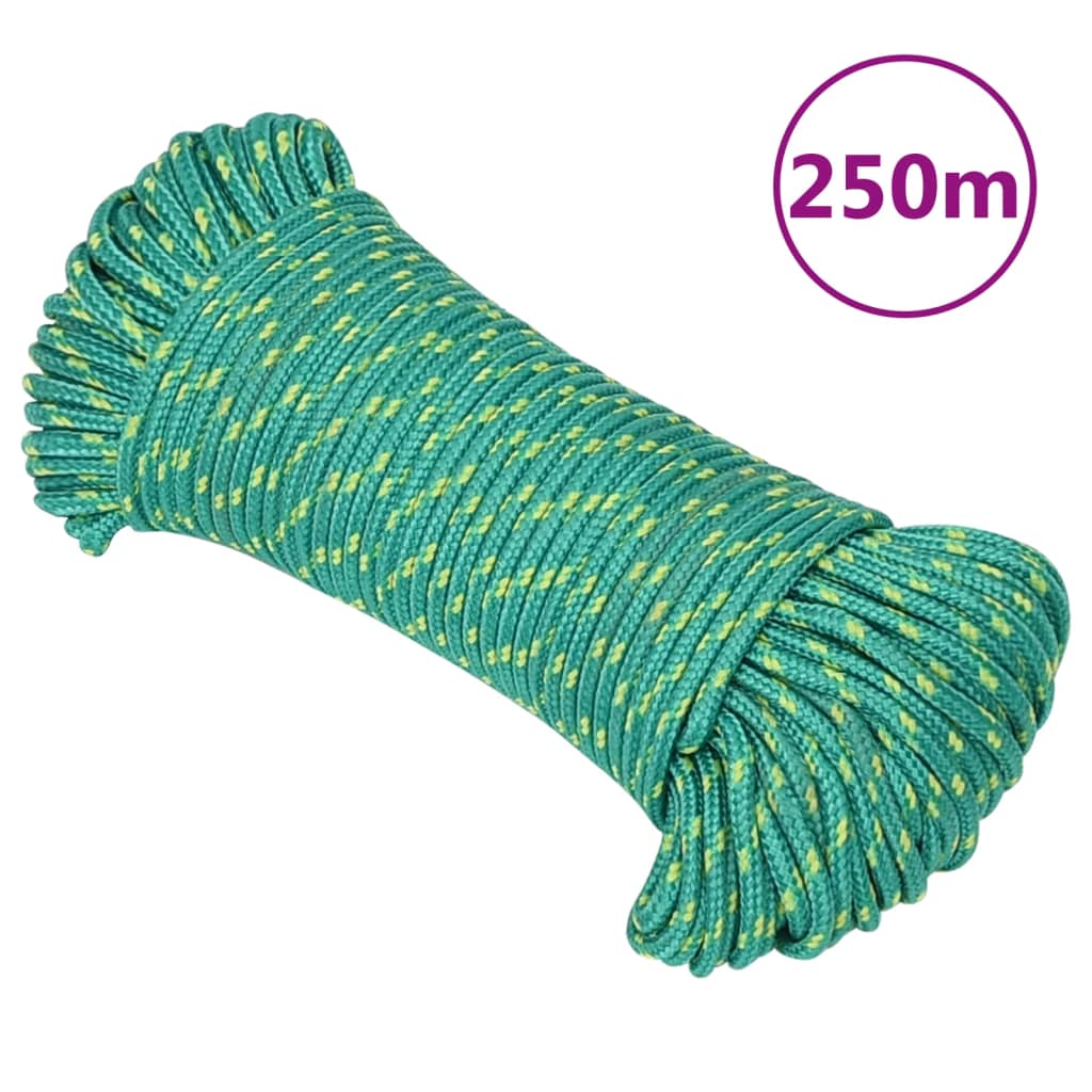 Boottouw 3 mm 250 m polypropyleen groen Touw | Creëer jouw Trendy Thuis | Gratis bezorgd & Retour | Trendy.nl