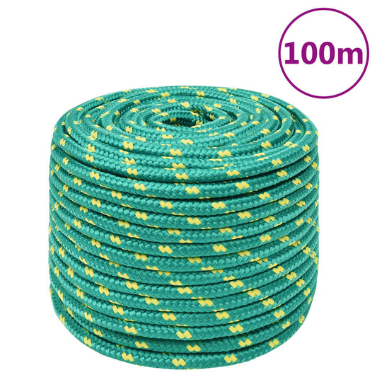 Boottouw 12 mm 100 m polypropyleen groen Touw | Creëer jouw Trendy Thuis | Gratis bezorgd & Retour | Trendy.nl