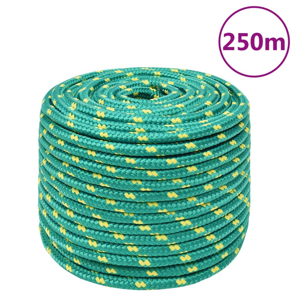 Boottouw 12 mm 250 m polypropyleen groen Touw | Creëer jouw Trendy Thuis | Gratis bezorgd & Retour | Trendy.nl