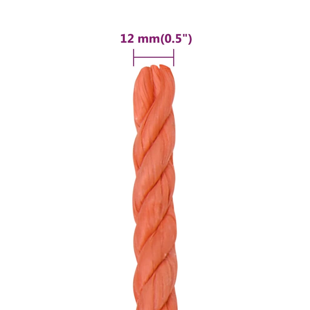 Werktouw 12 mm 50 m polypropeen oranje Touw | Creëer jouw Trendy Thuis | Gratis bezorgd & Retour | Trendy.nl