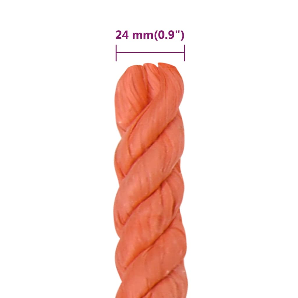 Werktouw 24 mm 50 m polypropeen oranje Touw | Creëer jouw Trendy Thuis | Gratis bezorgd & Retour | Trendy.nl