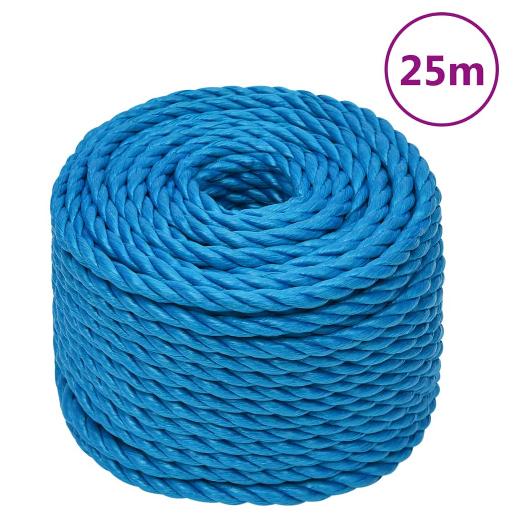 Werktouw 20 mm 25 m polypropeen blauw Touw | Creëer jouw Trendy Thuis | Gratis bezorgd & Retour | Trendy.nl