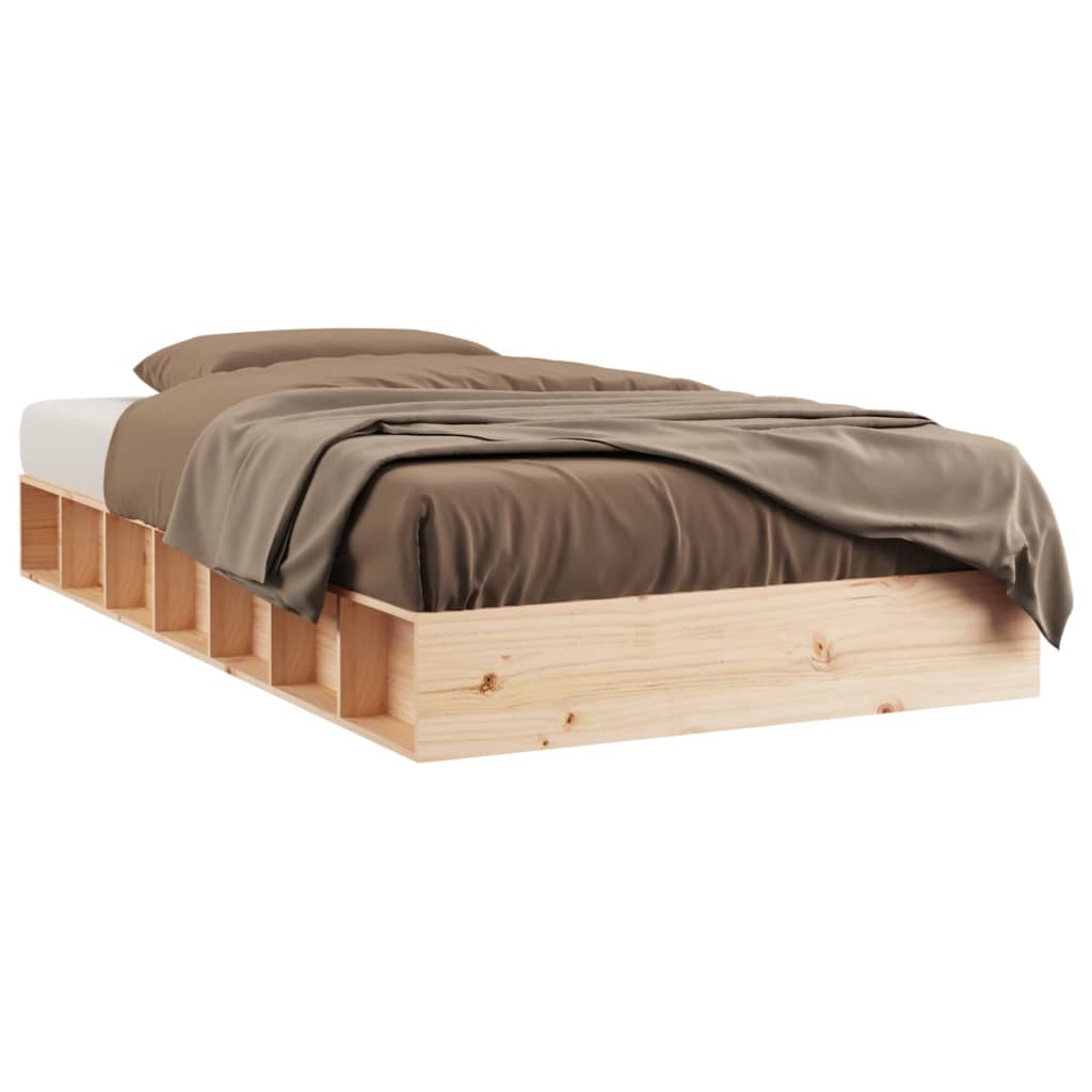 Bedframe massief hout 140x190 cm Bedden & bedframes | Creëer jouw Trendy Thuis | Gratis bezorgd & Retour | Trendy.nl