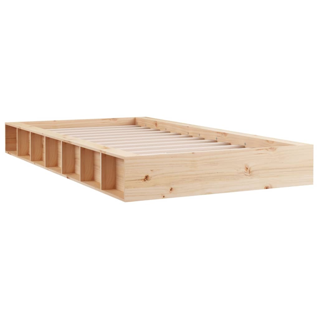 Bedframe massief hout 140x190 cm Bedden & bedframes | Creëer jouw Trendy Thuis | Gratis bezorgd & Retour | Trendy.nl