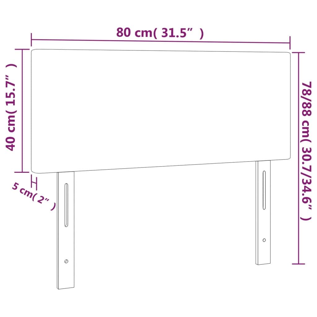 Hoofdbord 80x5x78/88 cm kunstleer cappuccinokleurig Hoofdborden en voetborden | Creëer jouw Trendy Thuis | Gratis bezorgd & Retour | Trendy.nl