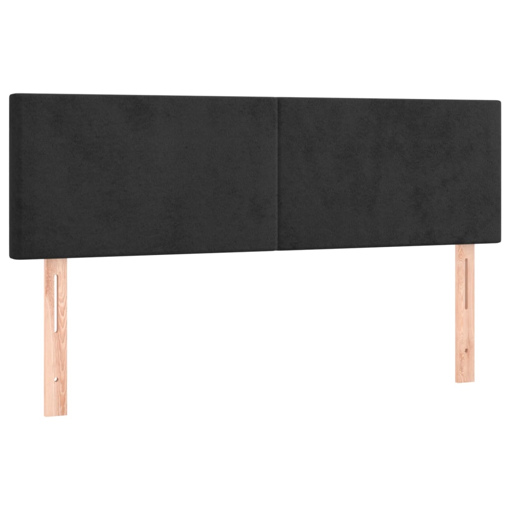 Hoofdborden 2 st 72x5x78/88 cm fluweel zwart Hoofdborden en voetborden | Creëer jouw Trendy Thuis | Gratis bezorgd & Retour | Trendy.nl