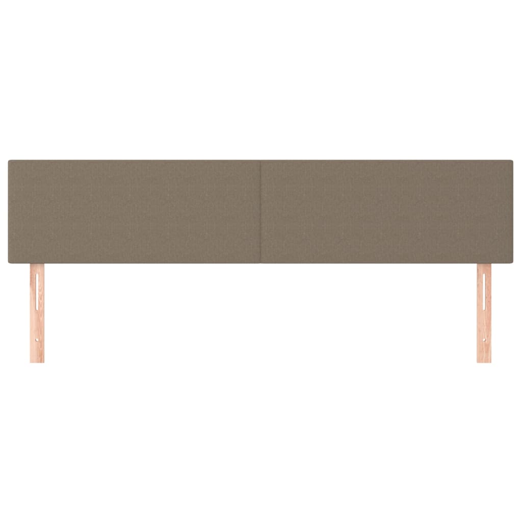 Hoofdborden 2 st 80x5x78/88 cm stof taupe Hoofdborden en voetborden | Creëer jouw Trendy Thuis | Gratis bezorgd & Retour | Trendy.nl