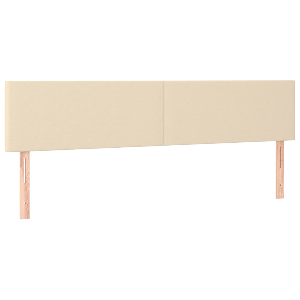 Hoofdborden 2 st 80x5x78/88 cm stof crèmekleurig Hoofdborden en voetborden | Creëer jouw Trendy Thuis | Gratis bezorgd & Retour | Trendy.nl