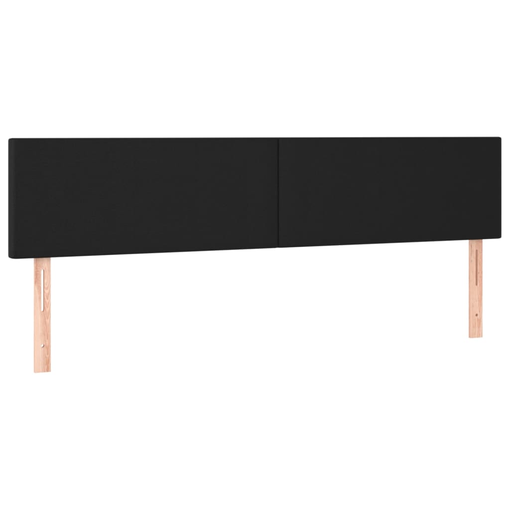 Hoofdborden 2 st 80x5x78/88 cm kunstleer zwart Hoofdborden en voetborden | Creëer jouw Trendy Thuis | Gratis bezorgd & Retour | Trendy.nl