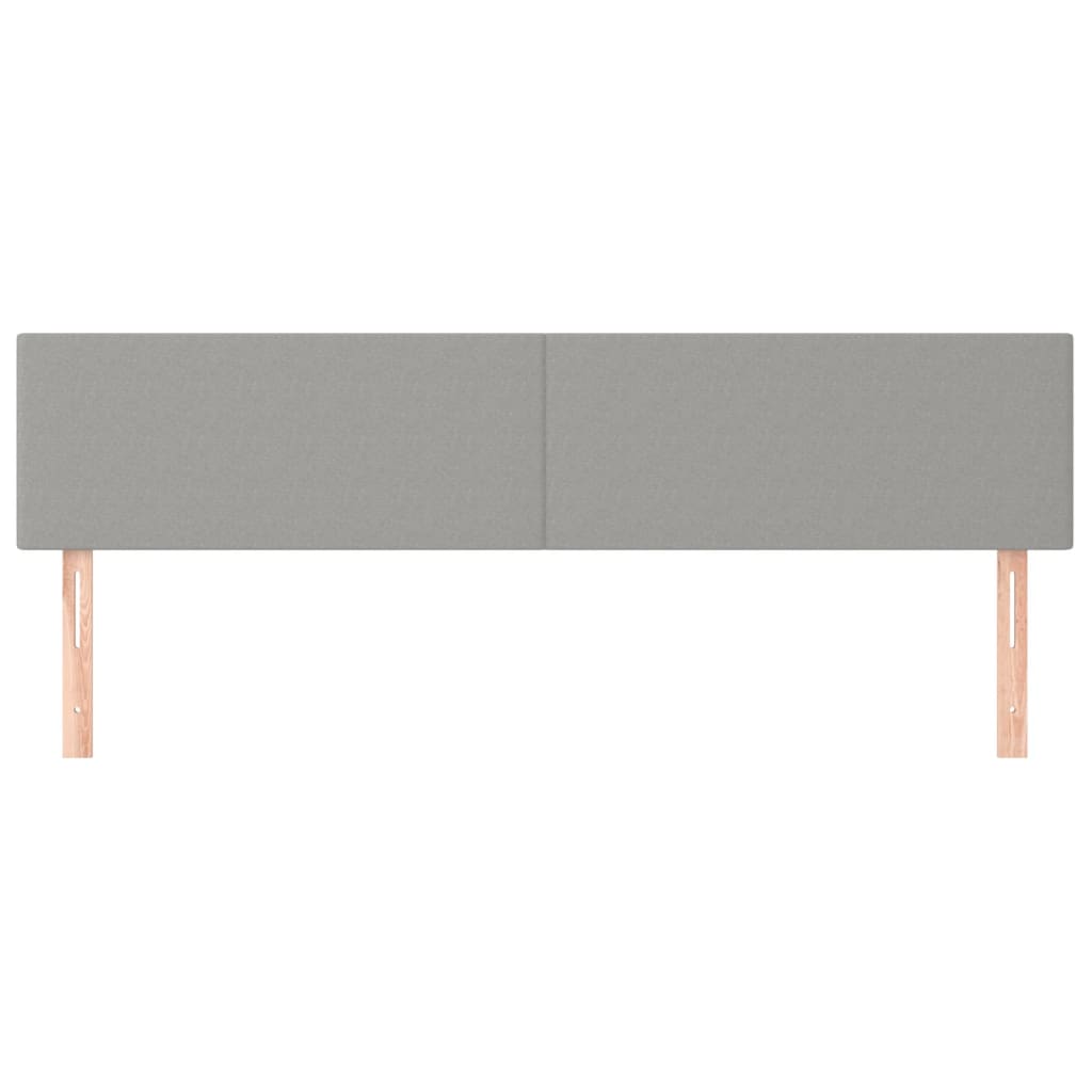 Hoofdborden 2 st 90x5x78/88 cm stof lichtgrijs Hoofdborden en voetborden | Creëer jouw Trendy Thuis | Gratis bezorgd & Retour | Trendy.nl