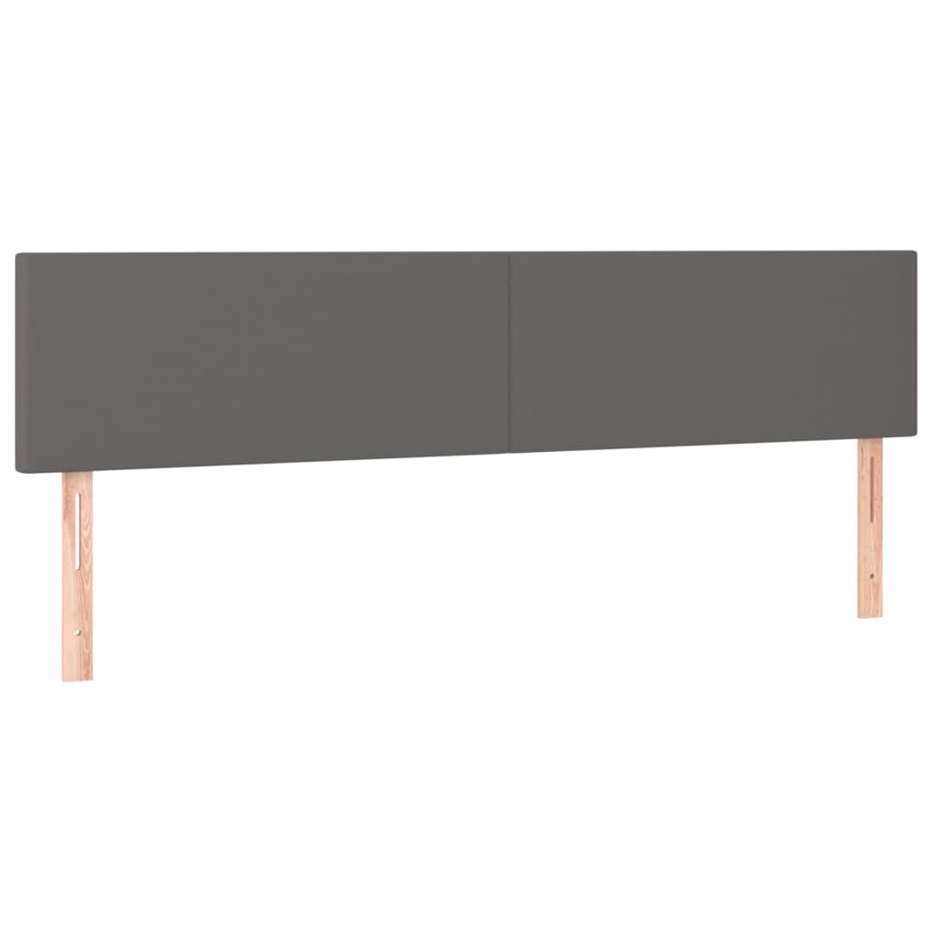 Hoofdborden 2 st 90x5x78/88 cm kunstleer grijs Hoofdborden en voetborden | Creëer jouw Trendy Thuis | Gratis bezorgd & Retour | Trendy.nl