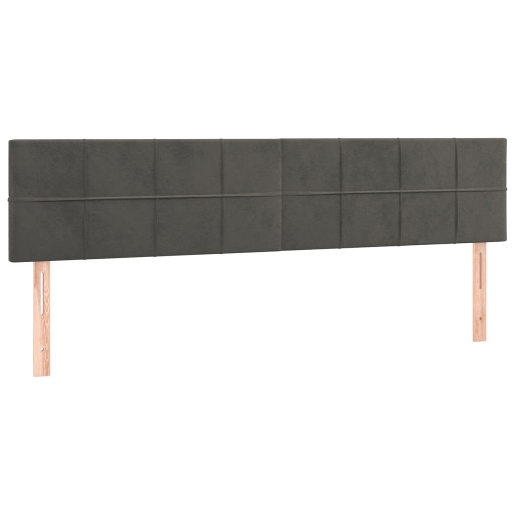 Hoofdborden 2 st 80x5x78/88 cm fluweel donkergrijs Hoofdborden en voetborden | Creëer jouw Trendy Thuis | Gratis bezorgd & Retour | Trendy.nl