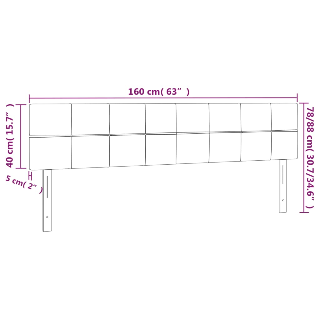 Hoofdborden 2 st 80x5x78/88 cm fluweel donkergrijs Hoofdborden en voetborden | Creëer jouw Trendy Thuis | Gratis bezorgd & Retour | Trendy.nl