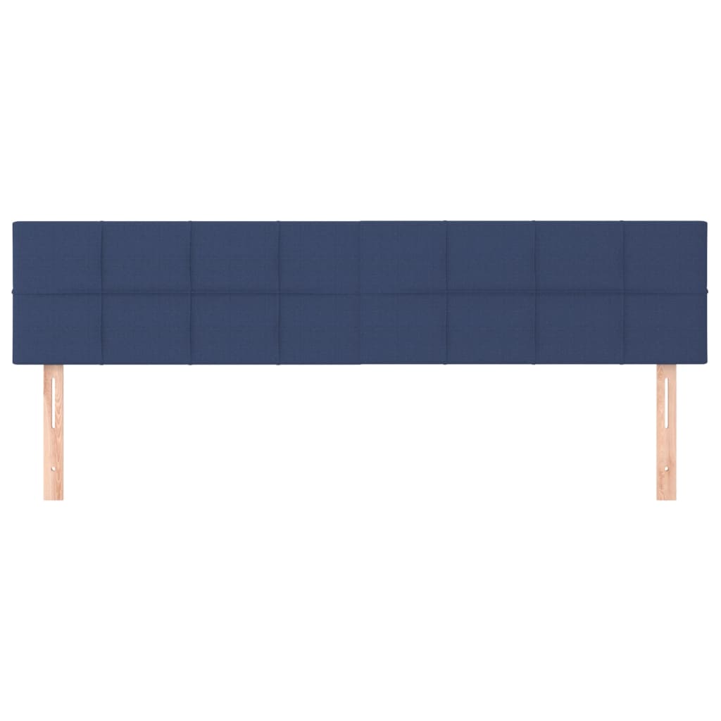 Hoofdborden 2 st 100x5x78/88 cm stof blauw Hoofdborden en voetborden | Creëer jouw Trendy Thuis | Gratis bezorgd & Retour | Trendy.nl