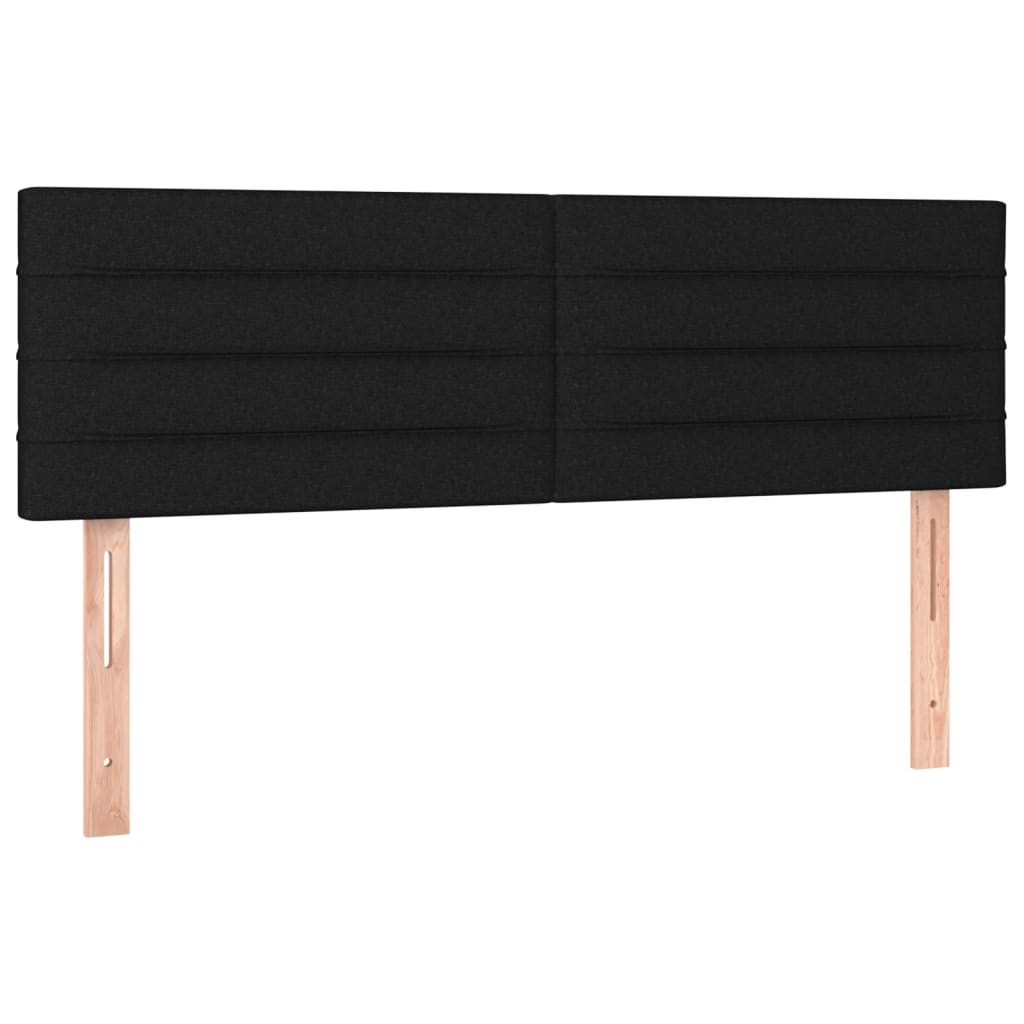 Hoofdborden 2 st 72x5x78/88 cm stof zwart Hoofdborden en voetborden | Creëer jouw Trendy Thuis | Gratis bezorgd & Retour | Trendy.nl