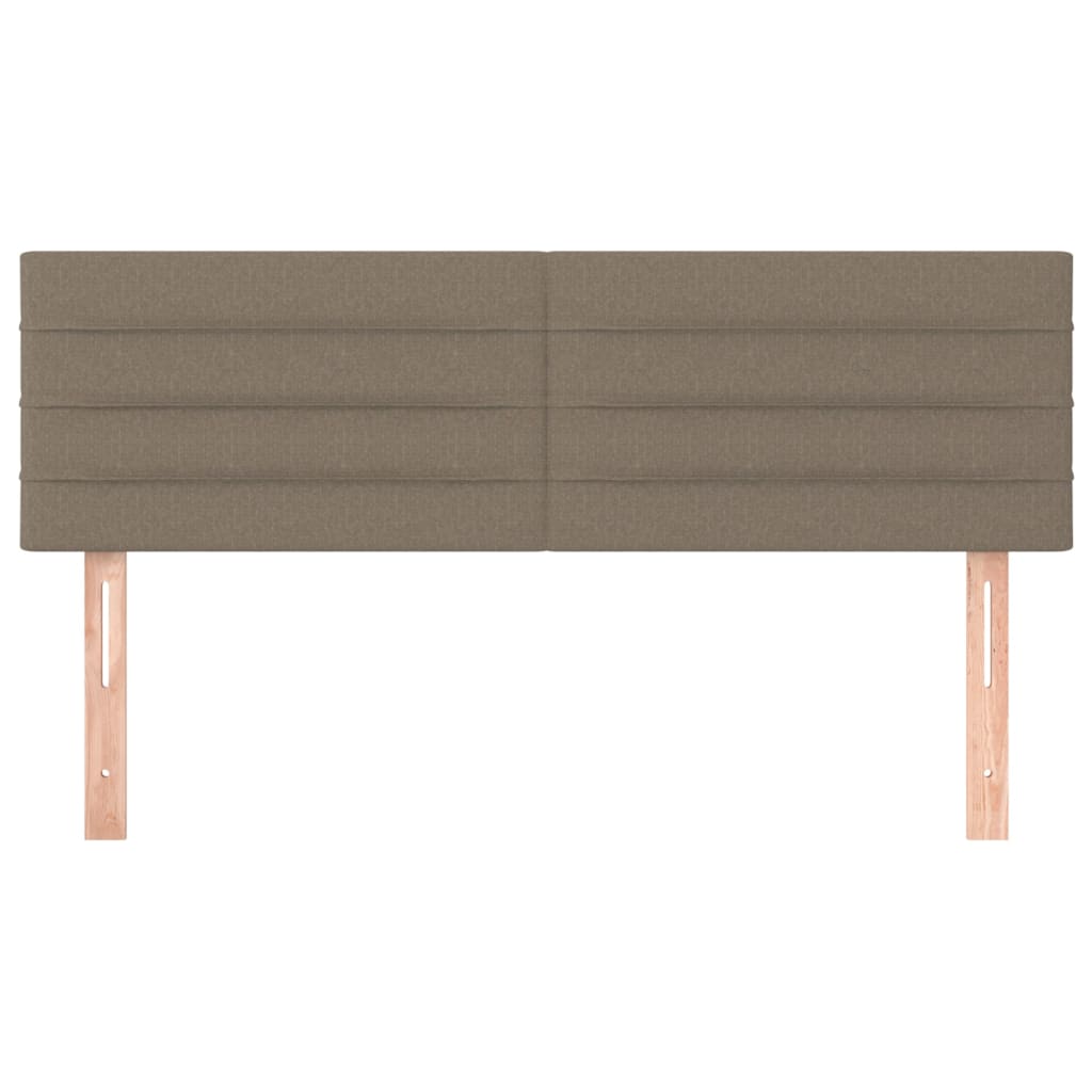 Hoofdborden 2 st 72x5x78/88 cm stof taupe Hoofdborden en voetborden | Creëer jouw Trendy Thuis | Gratis bezorgd & Retour | Trendy.nl