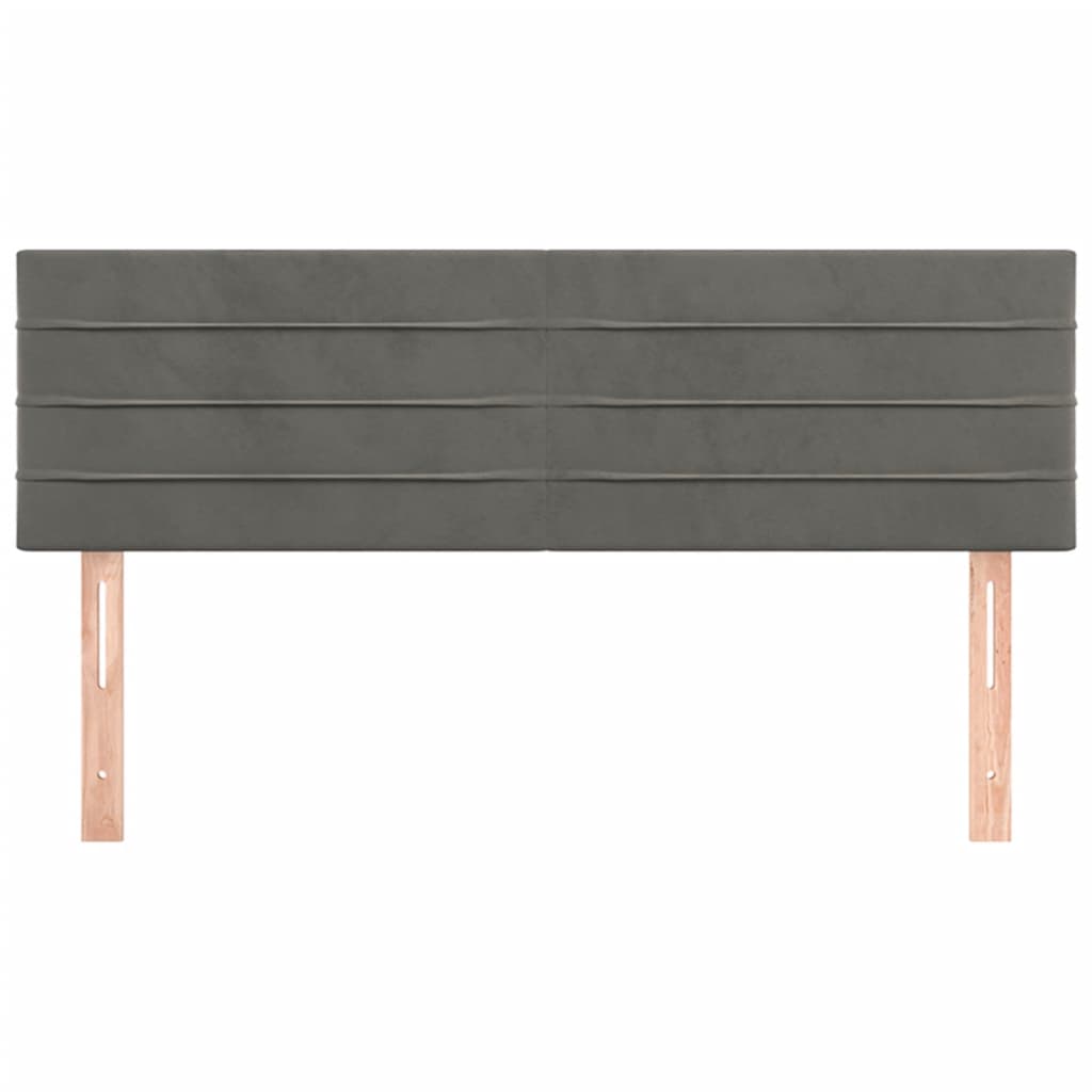 Hoofdborden 2 st 72x5x78/88 cm fluweel donkergrijs Hoofdborden en voetborden | Creëer jouw Trendy Thuis | Gratis bezorgd & Retour | Trendy.nl