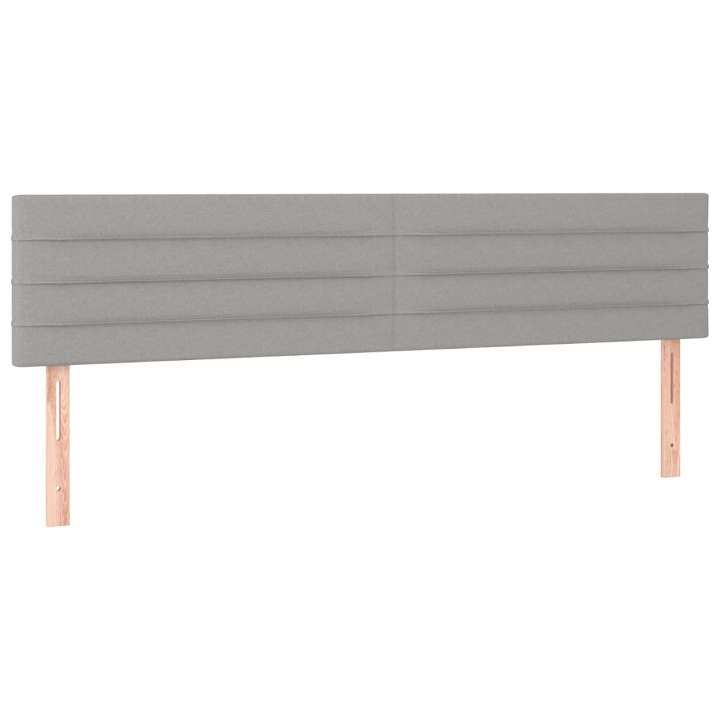 Hoofdborden 2 st 80x5x78/88 cm stof lichtgrijs Hoofdborden en voetborden | Creëer jouw Trendy Thuis | Gratis bezorgd & Retour | Trendy.nl