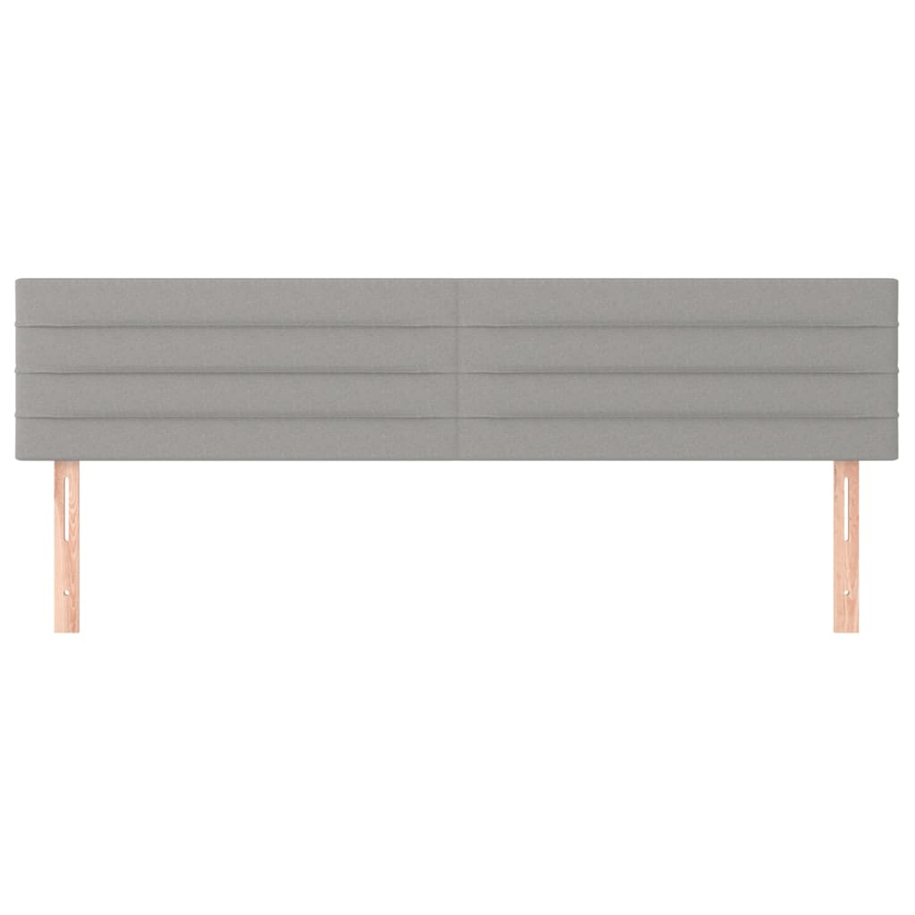 Hoofdborden 2 st 80x5x78/88 cm stof lichtgrijs Hoofdborden en voetborden | Creëer jouw Trendy Thuis | Gratis bezorgd & Retour | Trendy.nl