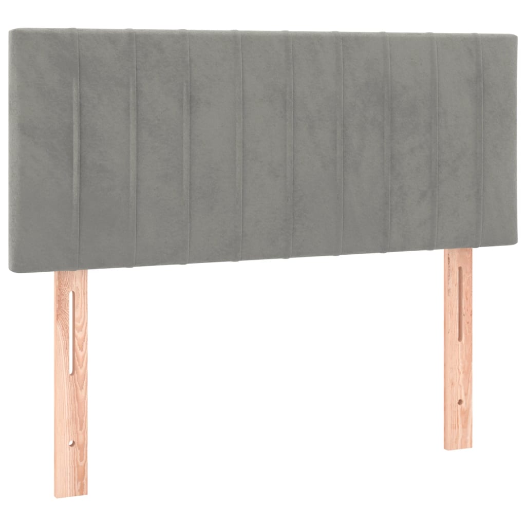 Hoofdbord 90x5x78/88 cm fluweel lichtgrijs Hoofdborden en voetborden | Creëer jouw Trendy Thuis | Gratis bezorgd & Retour | Trendy.nl