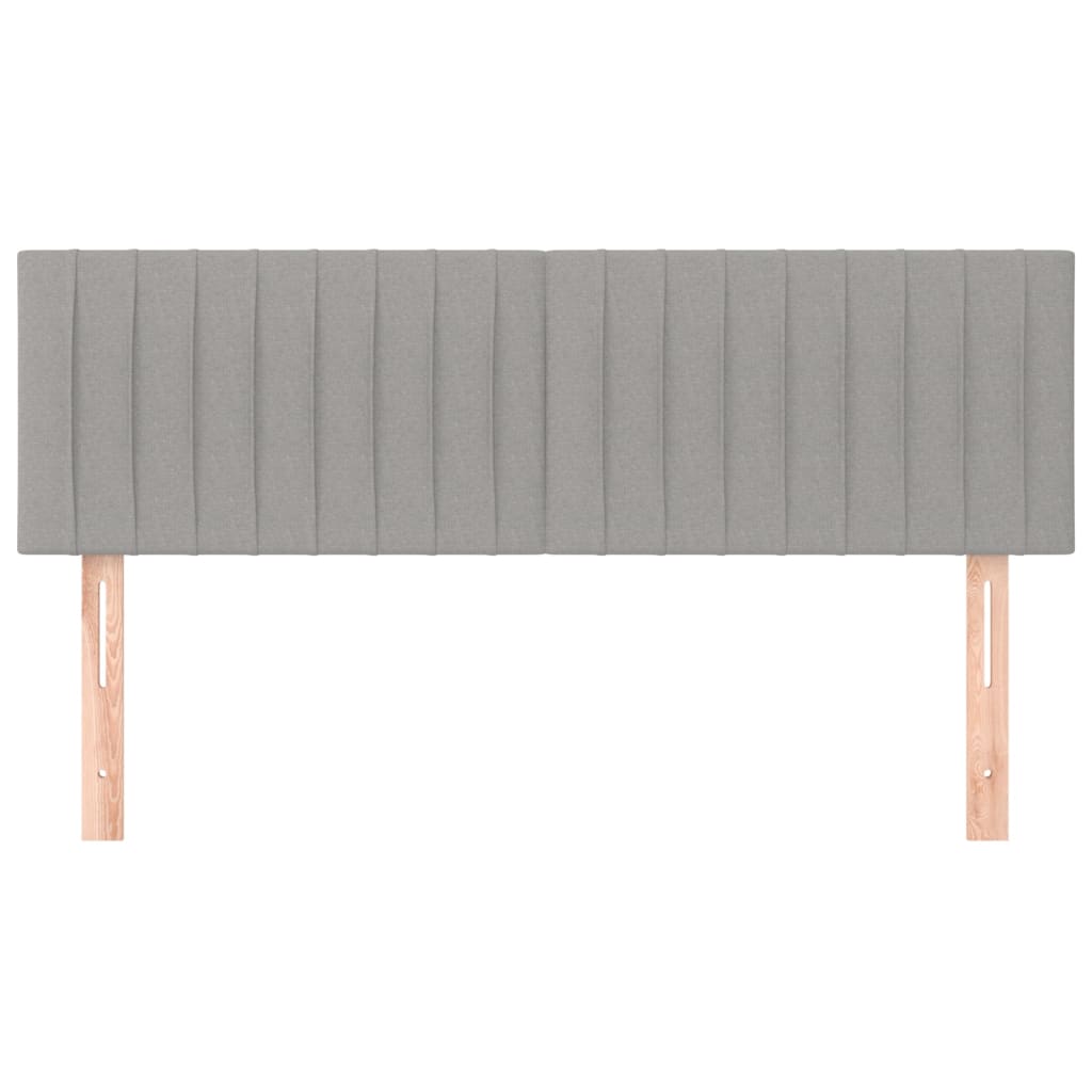 Hoofdborden 2 st 72x5x78/88 cm stof lichtgrijs Hoofdborden en voetborden | Creëer jouw Trendy Thuis | Gratis bezorgd & Retour | Trendy.nl