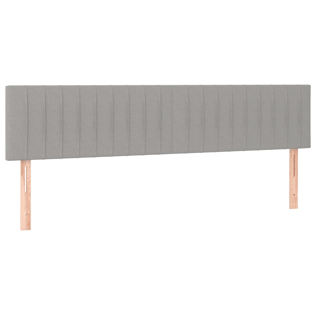 Hoofdborden 2 st 80x5x78/88 cm stof lichtgrijs Hoofdborden en voetborden | Creëer jouw Trendy Thuis | Gratis bezorgd & Retour | Trendy.nl