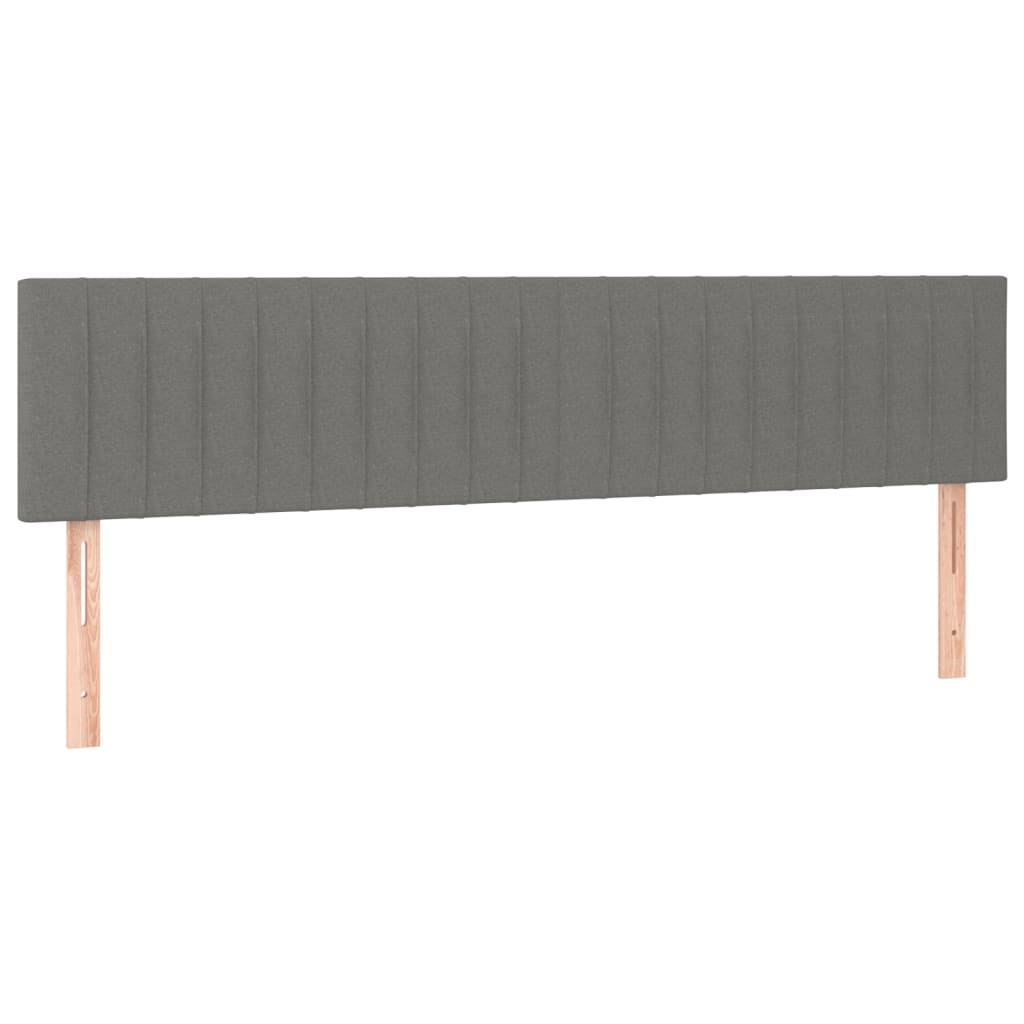 Hoofdborden 2 st 90x5x78/88 cm stof donkergrijs Hoofdborden en voetborden | Creëer jouw Trendy Thuis | Gratis bezorgd & Retour | Trendy.nl