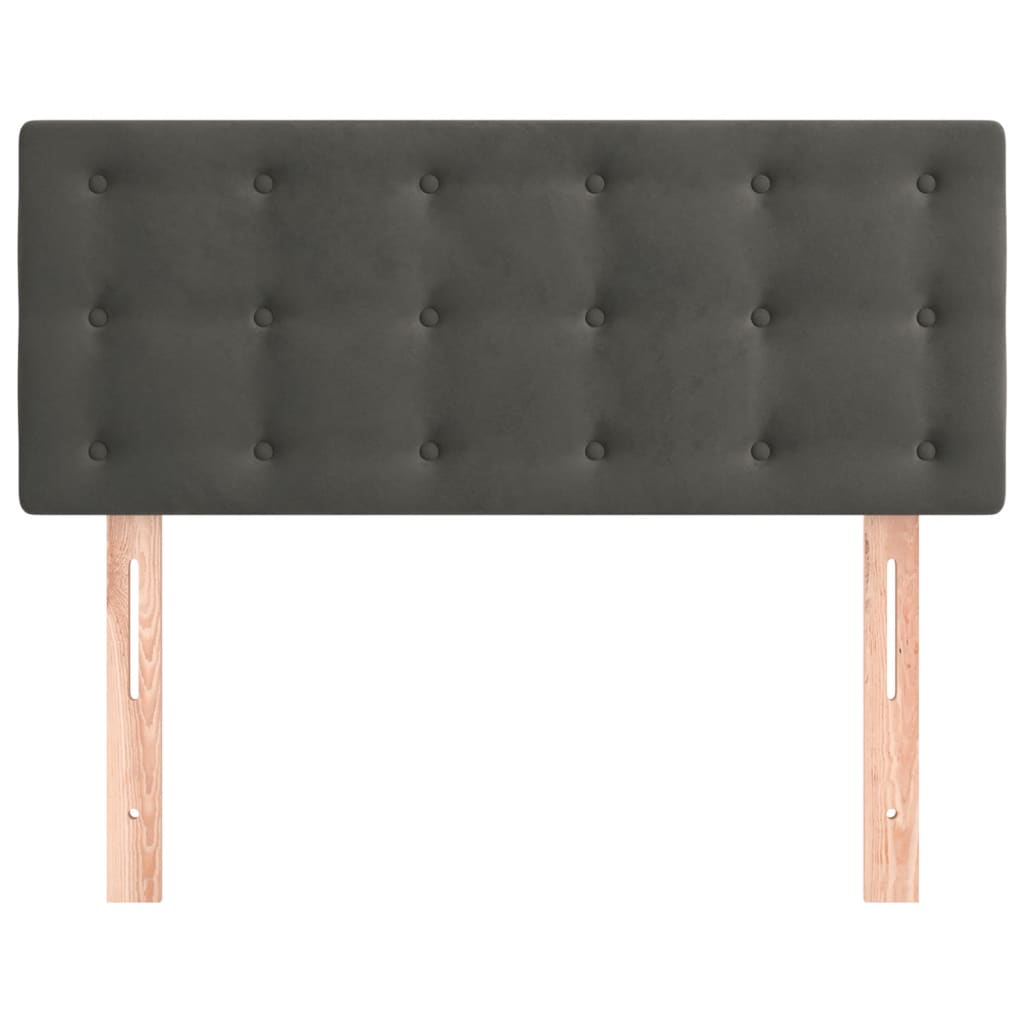 Hoofdbord 100x5x78/88 cm fluweel donkergrijs Hoofdborden en voetborden | Creëer jouw Trendy Thuis | Gratis bezorgd & Retour | Trendy.nl