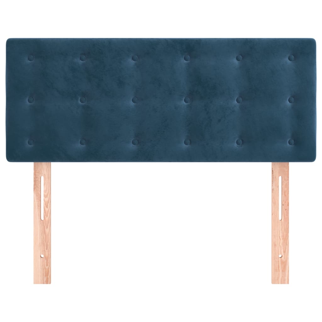 Hoofdbord 100x5x78/88 cm fluweel donkerblauw Hoofdborden en voetborden | Creëer jouw Trendy Thuis | Gratis bezorgd & Retour | Trendy.nl