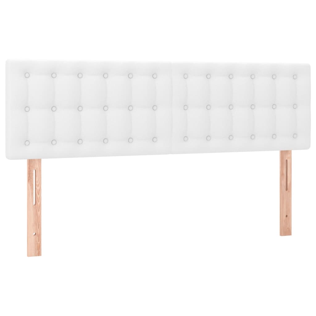 Hoofdborden 2 st 72x5x78/88 cm kunstleer wit Hoofdborden en voetborden | Creëer jouw Trendy Thuis | Gratis bezorgd & Retour | Trendy.nl