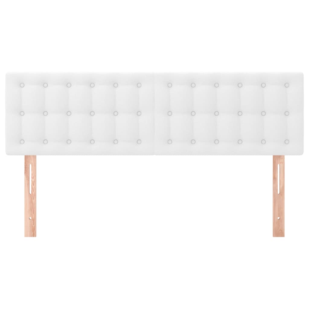 Hoofdborden 2 st 72x5x78/88 cm kunstleer wit Hoofdborden en voetborden | Creëer jouw Trendy Thuis | Gratis bezorgd & Retour | Trendy.nl