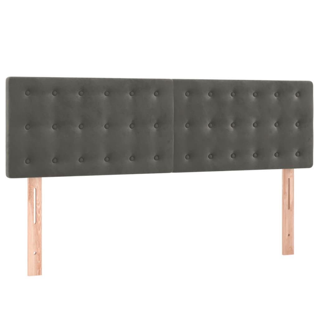 Hoofdborden 2 st 72x5x78/88 cm fluweel donkergrijs Hoofdborden en voetborden | Creëer jouw Trendy Thuis | Gratis bezorgd & Retour | Trendy.nl