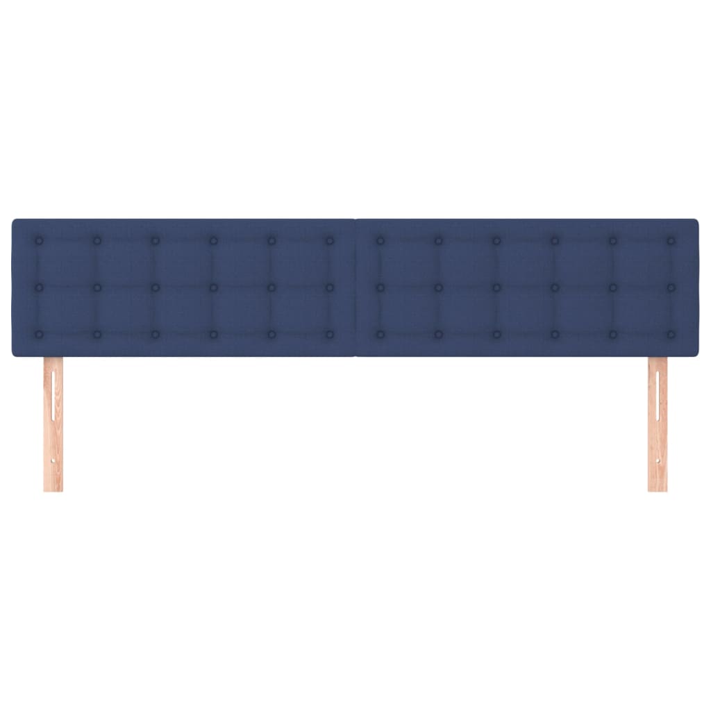 Hoofdborden 2 st 80x5x78/88 cm stof blauw Hoofdborden en voetborden | Creëer jouw Trendy Thuis | Gratis bezorgd & Retour | Trendy.nl