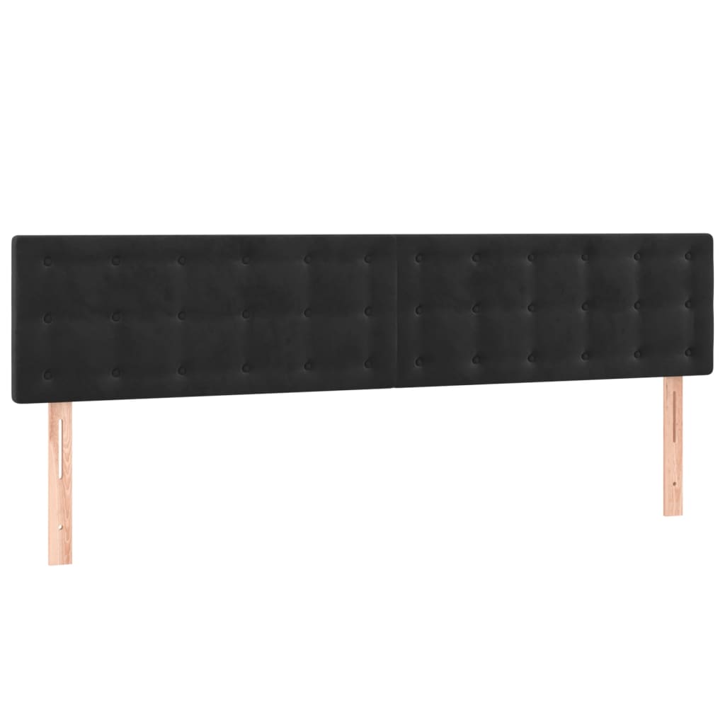 Hoofdborden 2 st 80x5x78/88 cm fluweel zwart Hoofdborden en voetborden | Creëer jouw Trendy Thuis | Gratis bezorgd & Retour | Trendy.nl